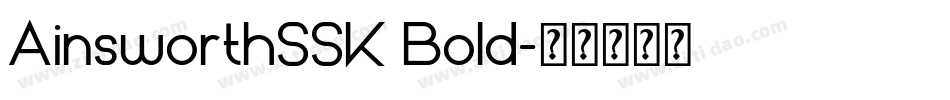 AinsworthSSK Bold字体转换